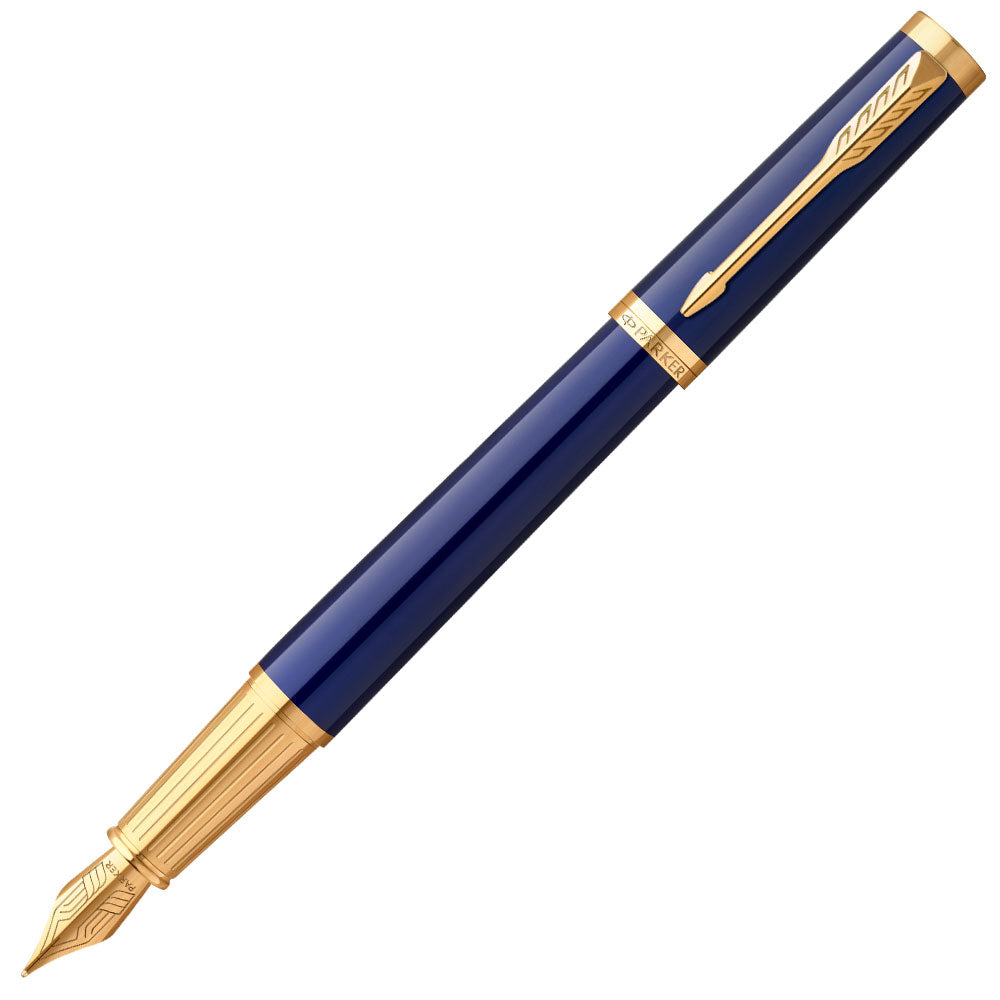 Parker Ingenuity Fountain Pen Blue with Gold Trim