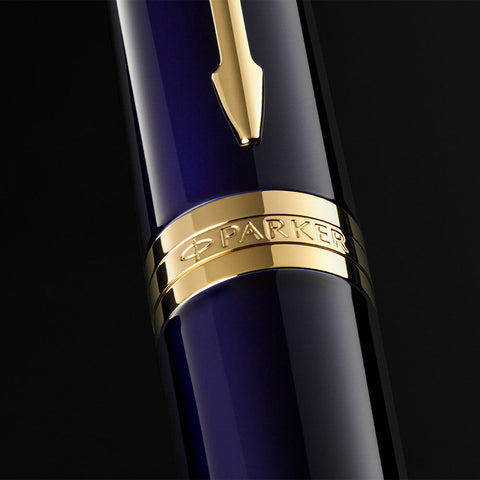 Parker Ingenuity Fountain Pen Blue with Gold Trim
