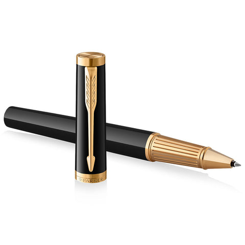 Parker Ingenuity Rollerball Pen Black with Gold Trim