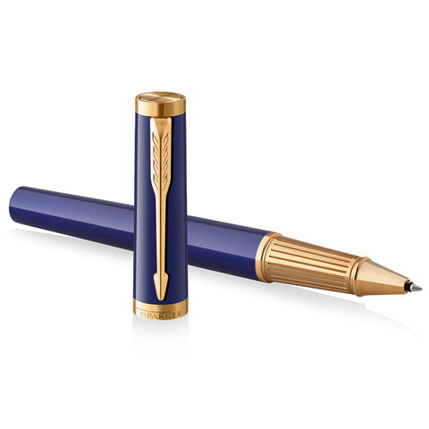 Parker Ingenuity Rollerball Pen Blue with Gold Trim