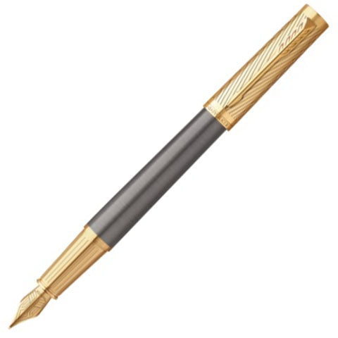 Parker Ingenuity Pioneers Collection Fountain Pen Grey with Gold Trim