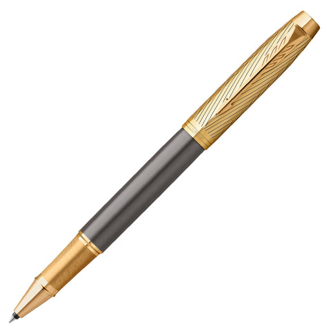 Parker IM Pioneers Collection Rollerball Pen Grey with Gold Trim