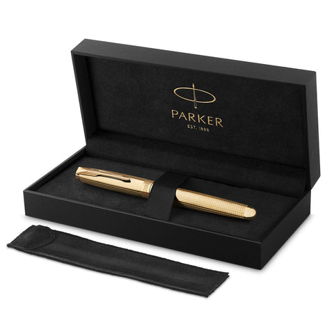 Parker Sonnet Fountain Pen Cisele Gold 18kt Nib