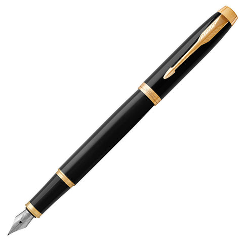 Parker IM Fountain Pen Black with Gold Trim