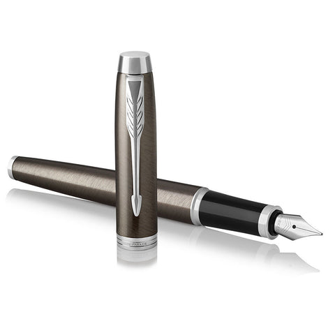 Parker IM Fountain Pen Dark Espresso with Chrome Trim