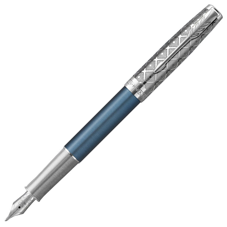 Parker Sonnet Fountain Pen Metal Blue