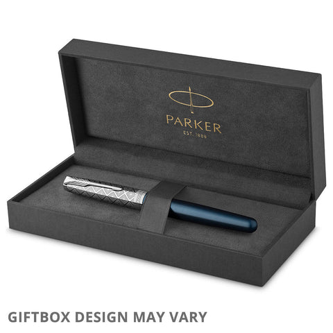 Parker Sonnet Fountain Pen Metal Blue