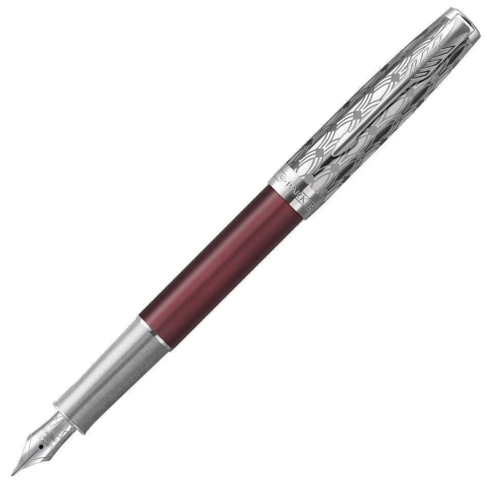 Parker Sonnet Fountain Pen Metal Red