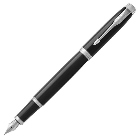 Parker IM Fountain Pen Black Lacquer with Chrome Trim