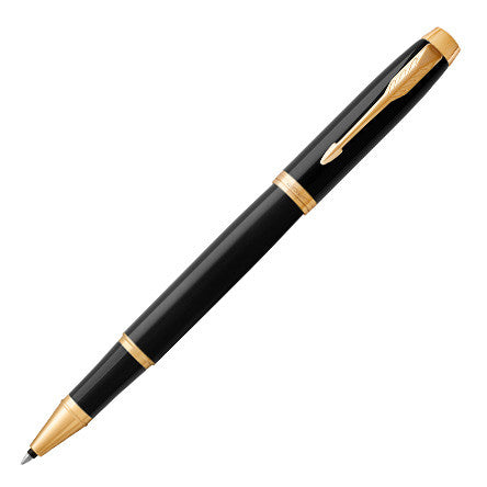 Parker IM Rollerball Pen Black Lacquer with Gold Trim