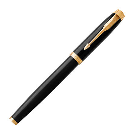 Parker IM Rollerball Pen Black Lacquer with Gold Trim