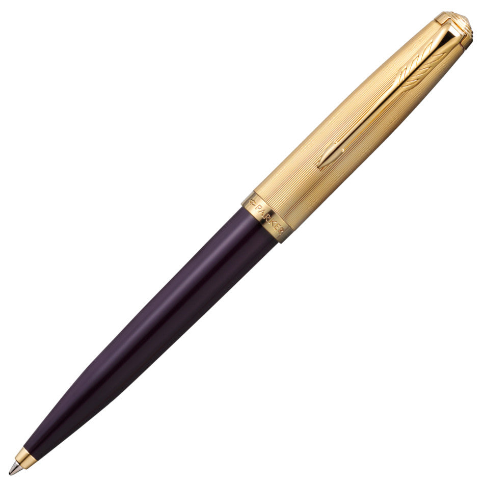 Parker 51 Ballpoint Pen Plum with Gold Trim