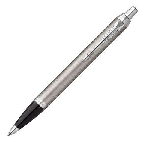 Parker IM Ballpoint Pen Brushed Metal with Chrome Trim