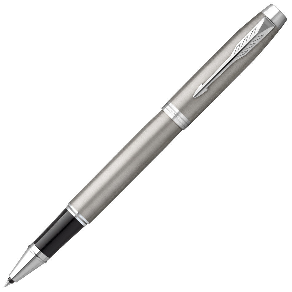 Parker IM Rollerball Pen Brushed Metal with Chrome Trim