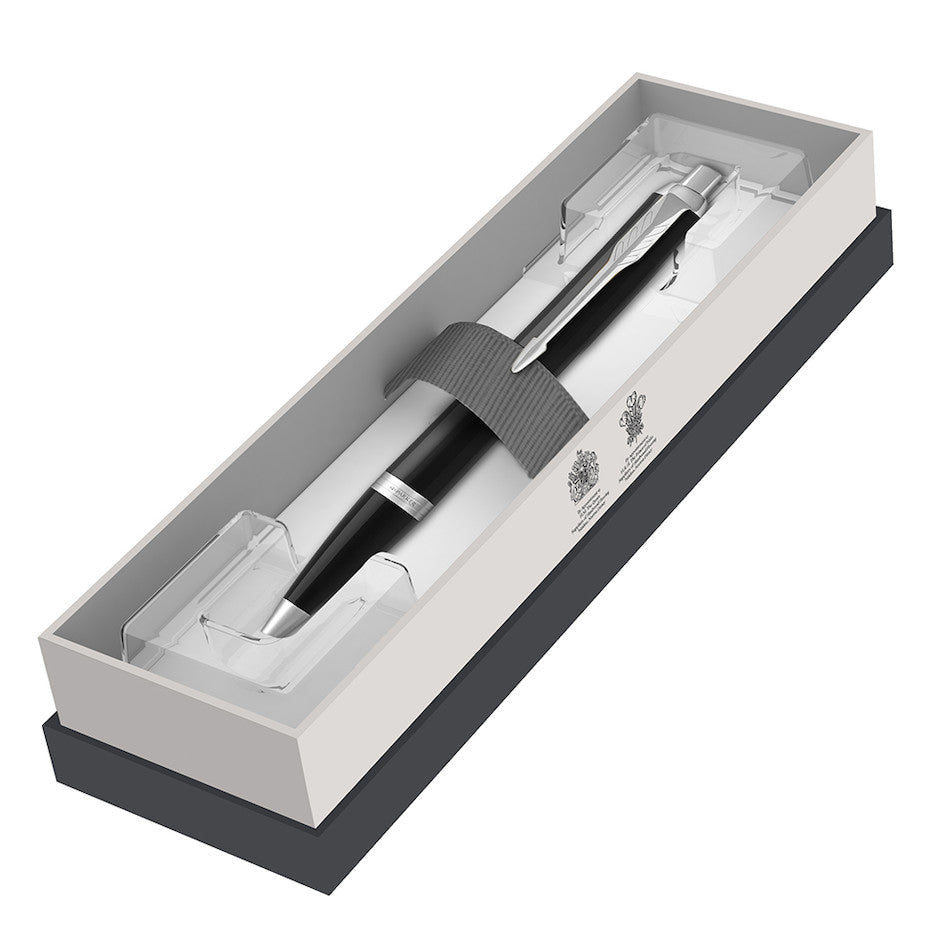 Parker IM Ballpoint Pen Matte Black with Chrome Trim