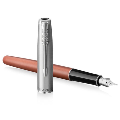 Parker Sonnet Sand Blasted Metal Fountain Pen Orange