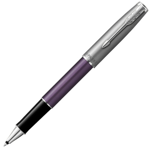 Parker Sonnet Sand Blasted Metal Rollerball Pen Violet