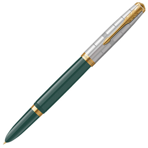 Parker 51 Fountain Pen Forest Green with Gold Trim